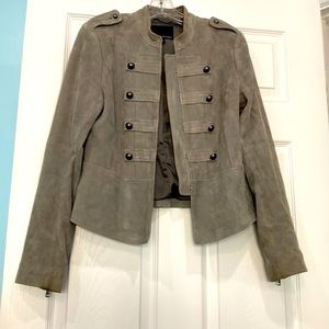 Gray suede jacket
